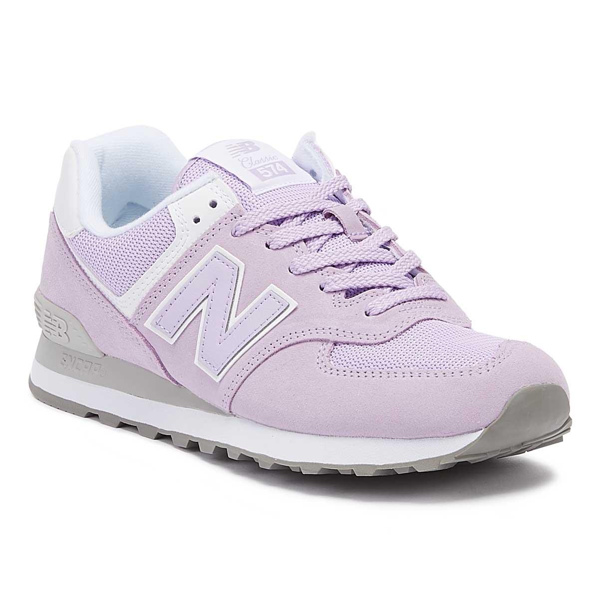 New Balance Suede Womens 574 Lilac Classic Trainers in Purple - Lyst