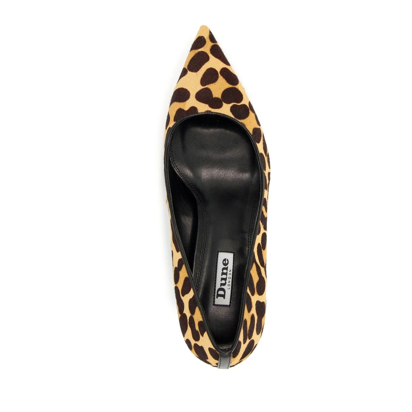 Dune Angelina Leather Leopard Heels in Metallic Lyst UK