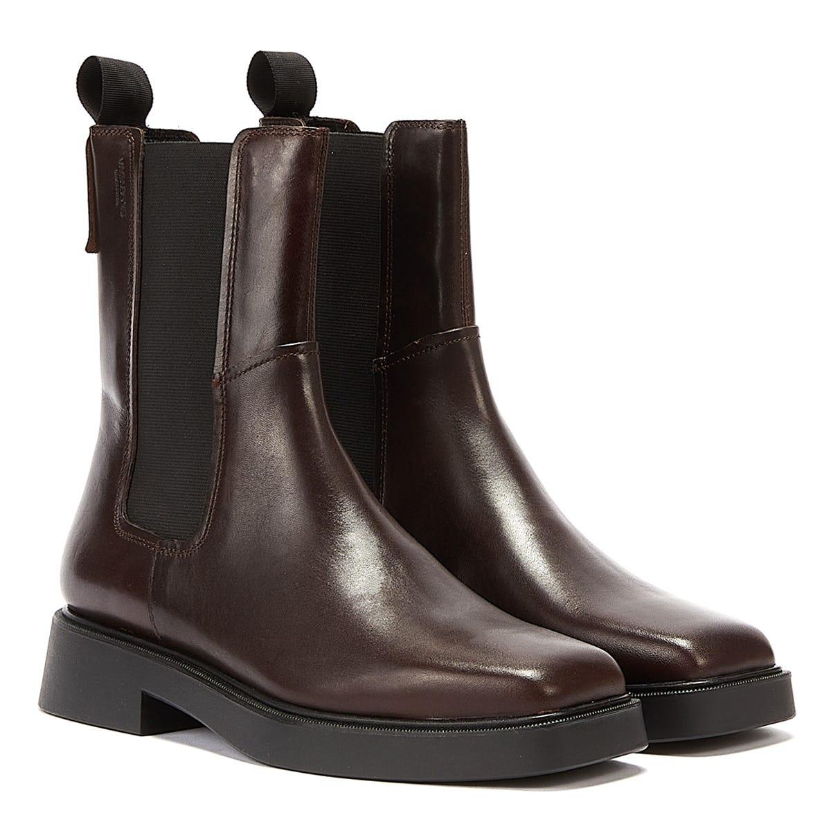 Vagabond Eckige Stiefel Hedda Stiefel Beige Damen Vagabond