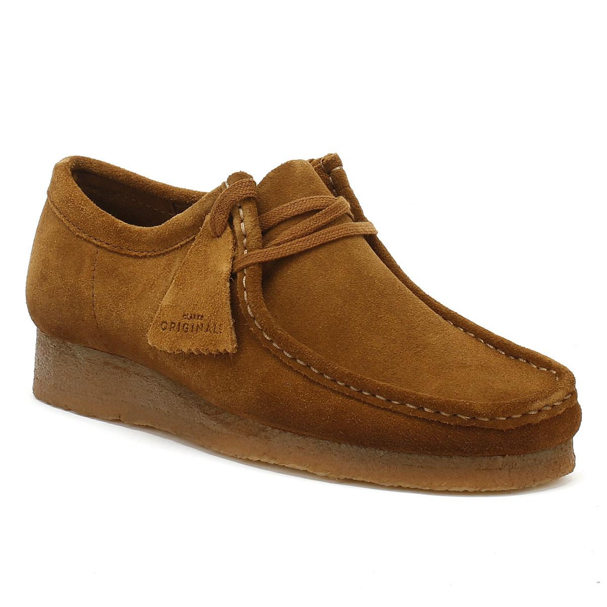 Clarks Suede Originals Wallabee Mens Cola Shoes in Light Brown (Brown ...