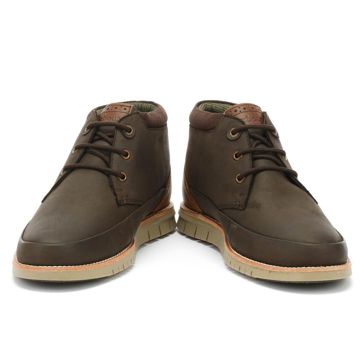 Barbour Leather Nelson Shoes in Brown 