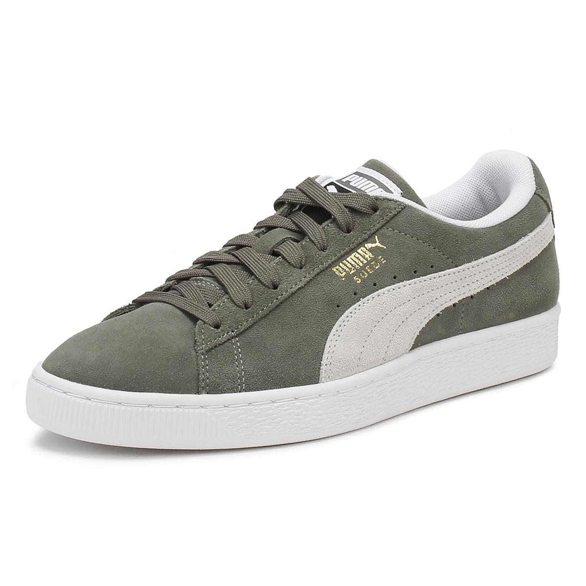 PUMA Mens Castor Grey Suede Classic Trainers Men's Shoes (trainers) In ...