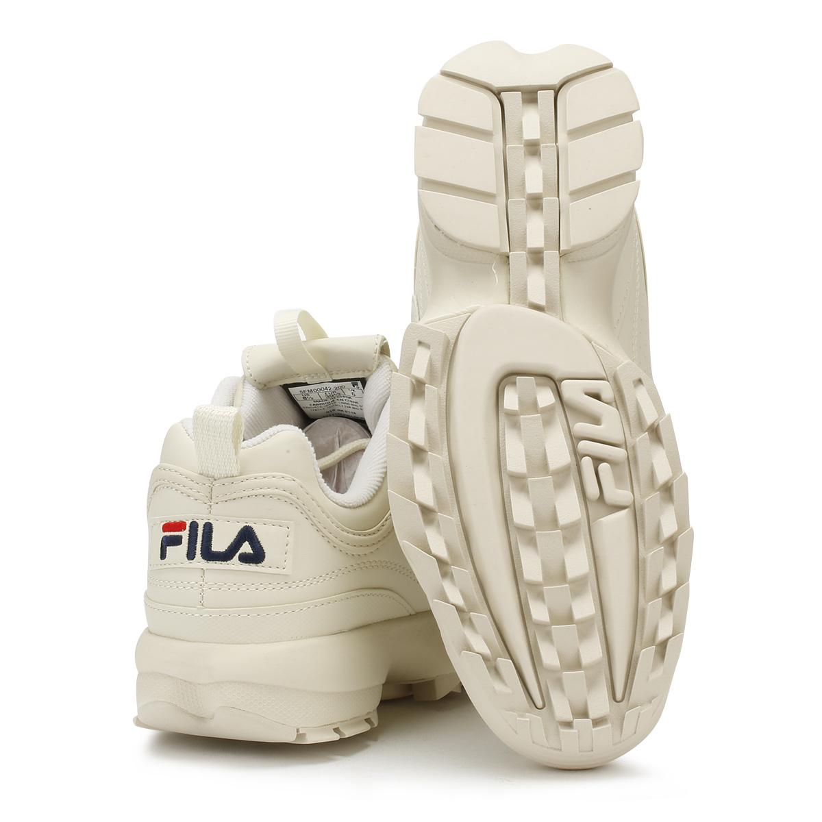 Fila Leather Disruptor Ii Premium Womens Turtle Dove Beige Trainers in  Natural - Lyst