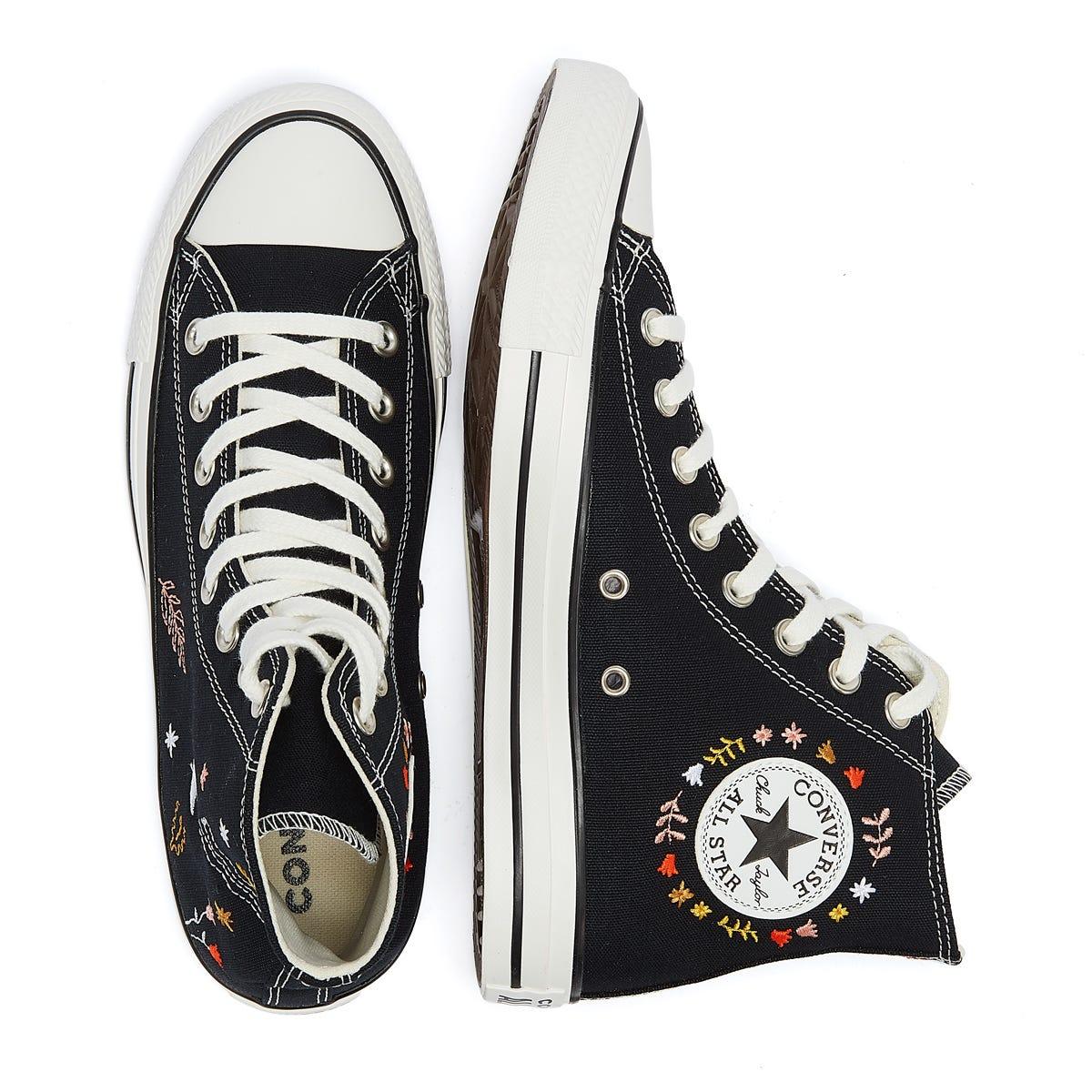 Converse All Star Lift It IS Ok To Wander Hi Black Shoes