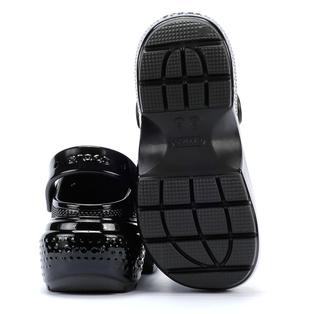 Crocs™ Stomp High Shine Clogs in Black | Lyst