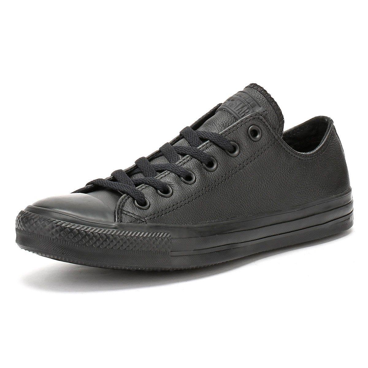 Converse All Star Ox Leather Trainers in Black for Men - Lyst