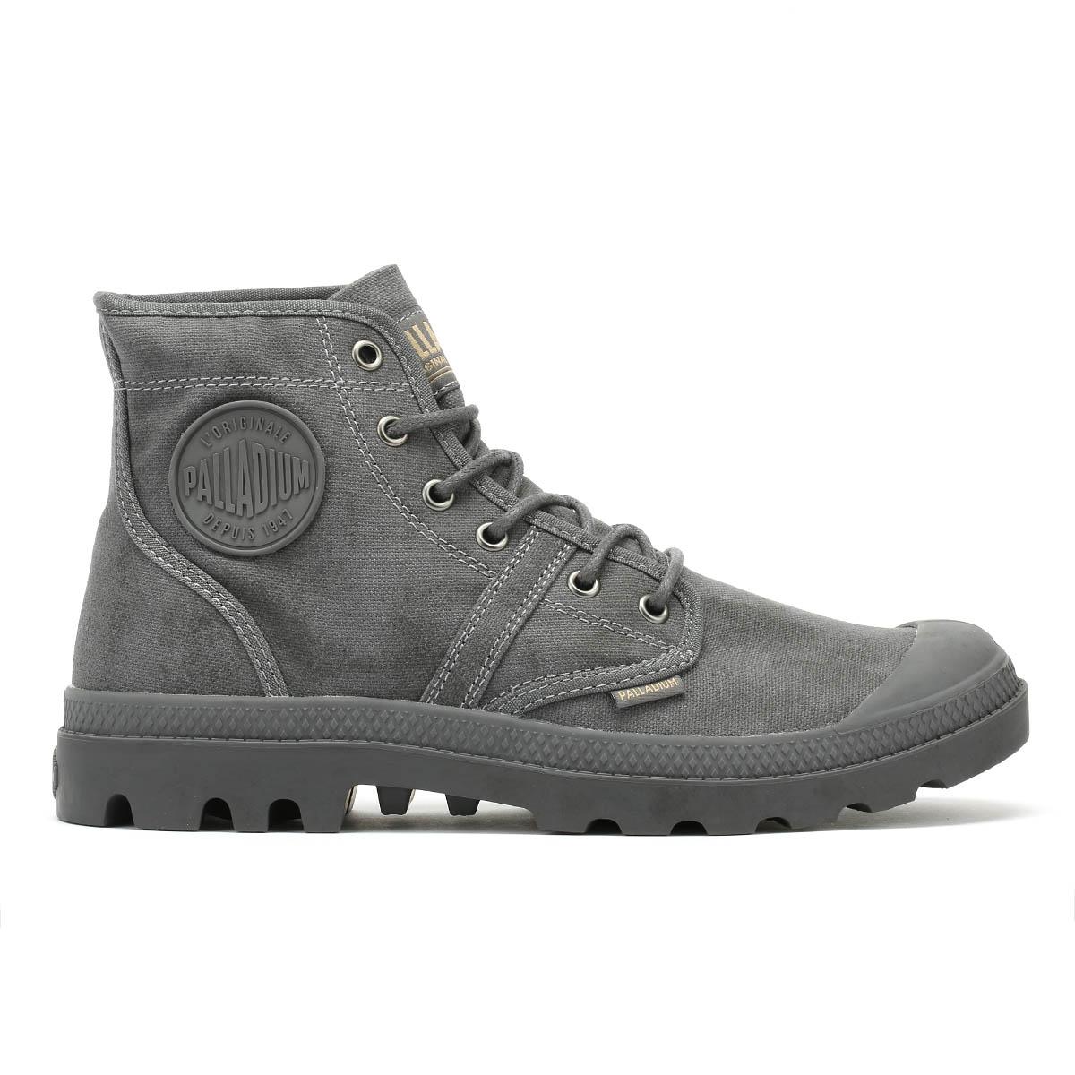 Palladium Canvas Pallabrousse Wax Mens Grey Boots in Gray for Men Lyst