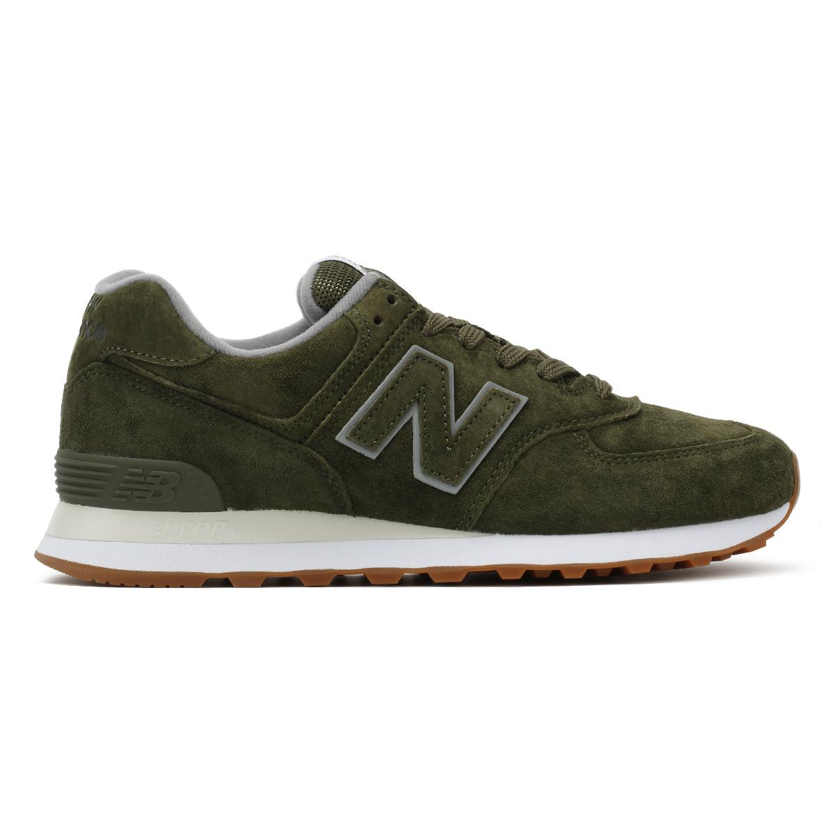 new balance 574 dark covert green