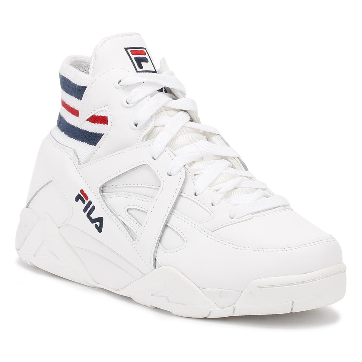 fila cage mid white