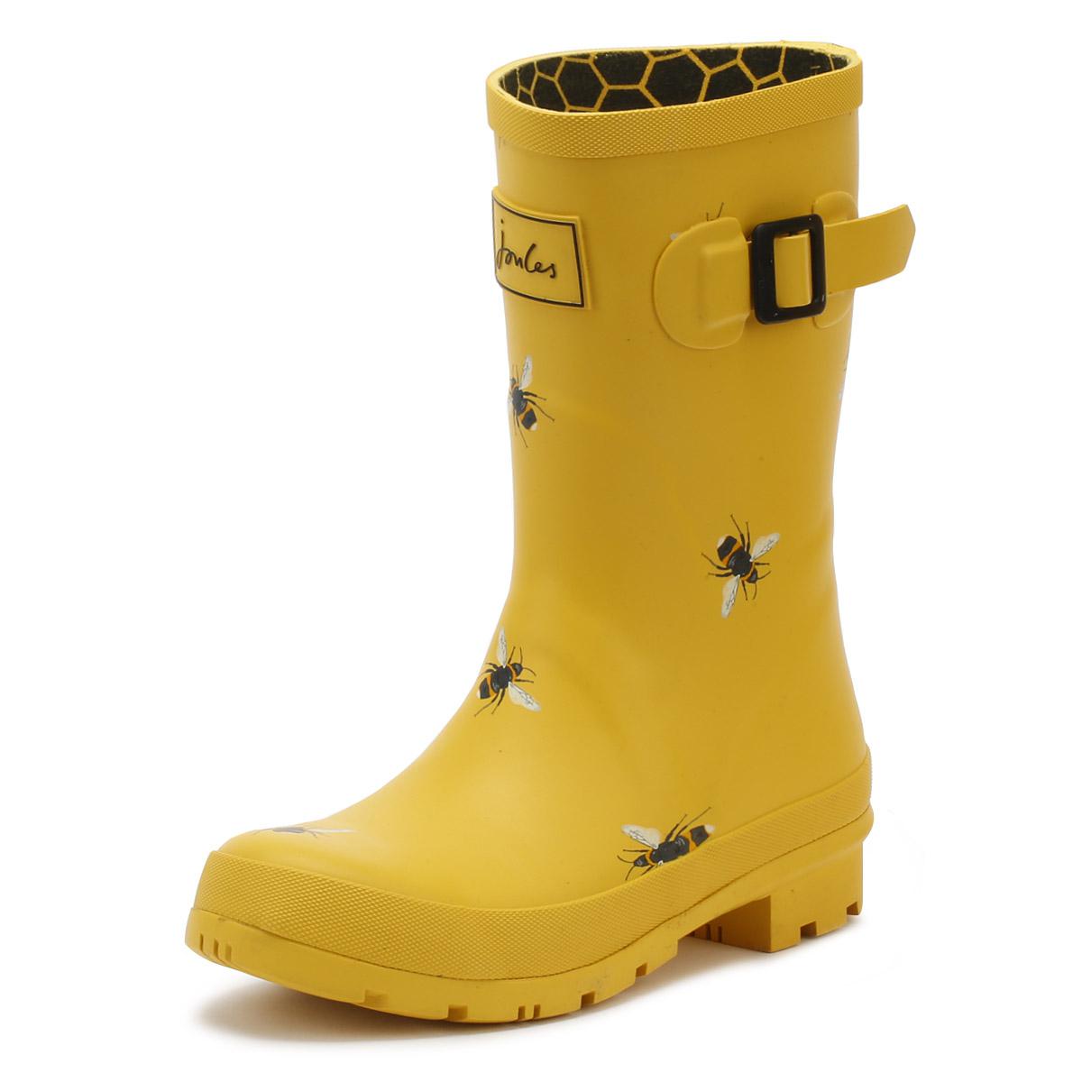 joules gold bee wellies