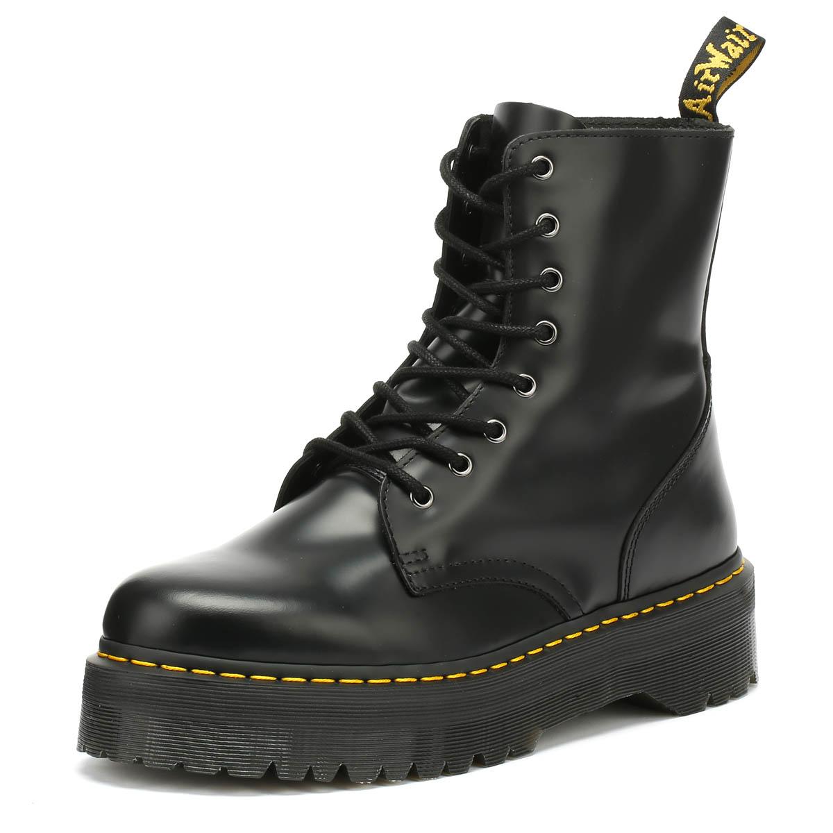 Dr. Martens Leather Dr. Martens Jadon Smooth Mens Black Platform Boots ...