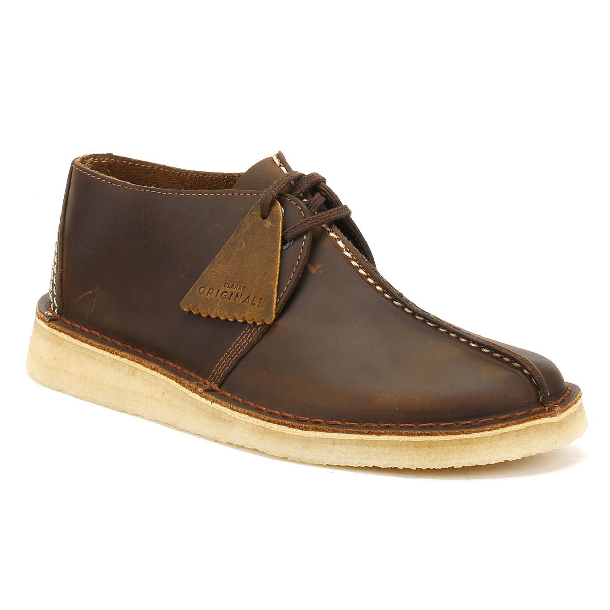 Clarks Mens Beeswax Leather Desert Trek Shoes in Brown for Men - Lyst