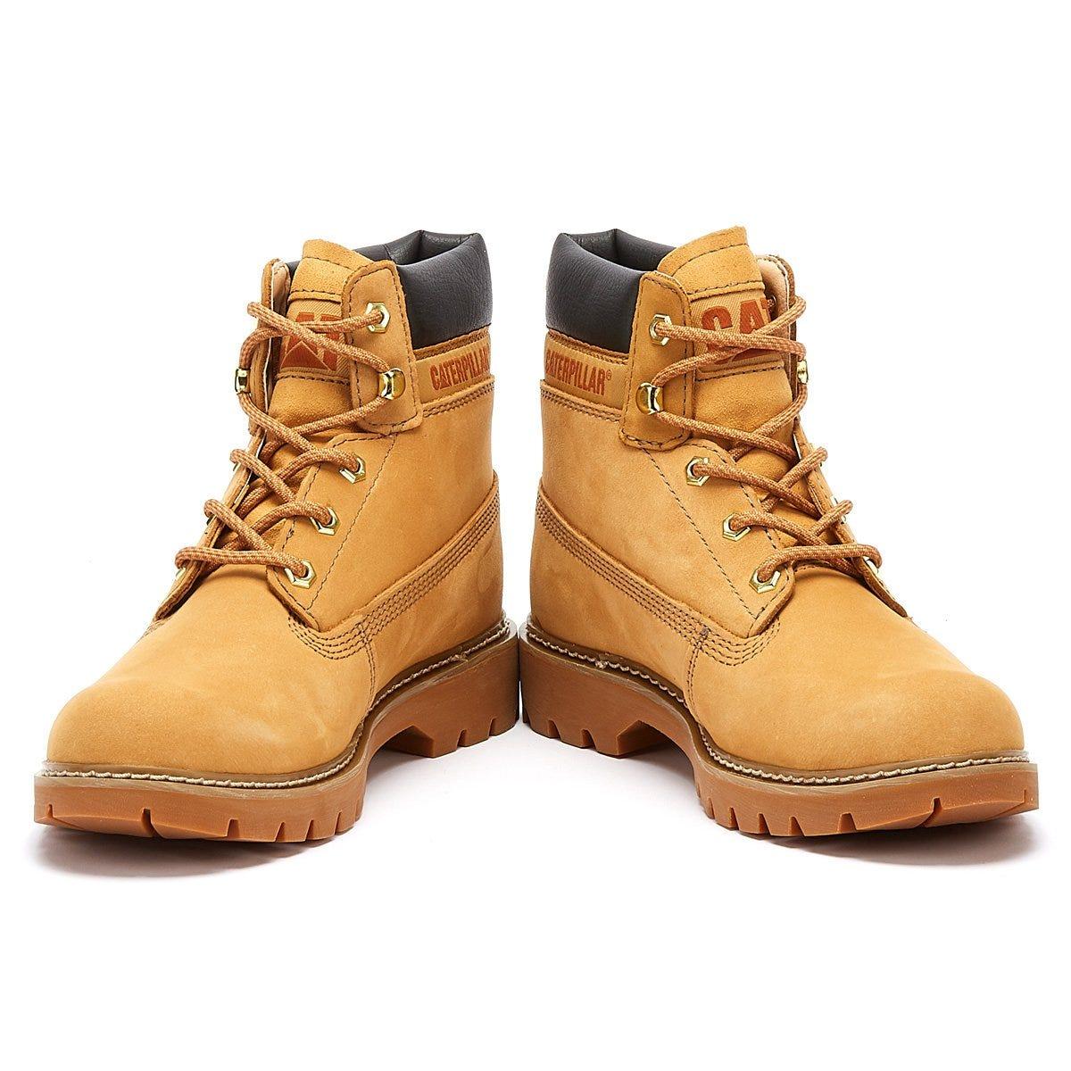 caterpillar boots yellow