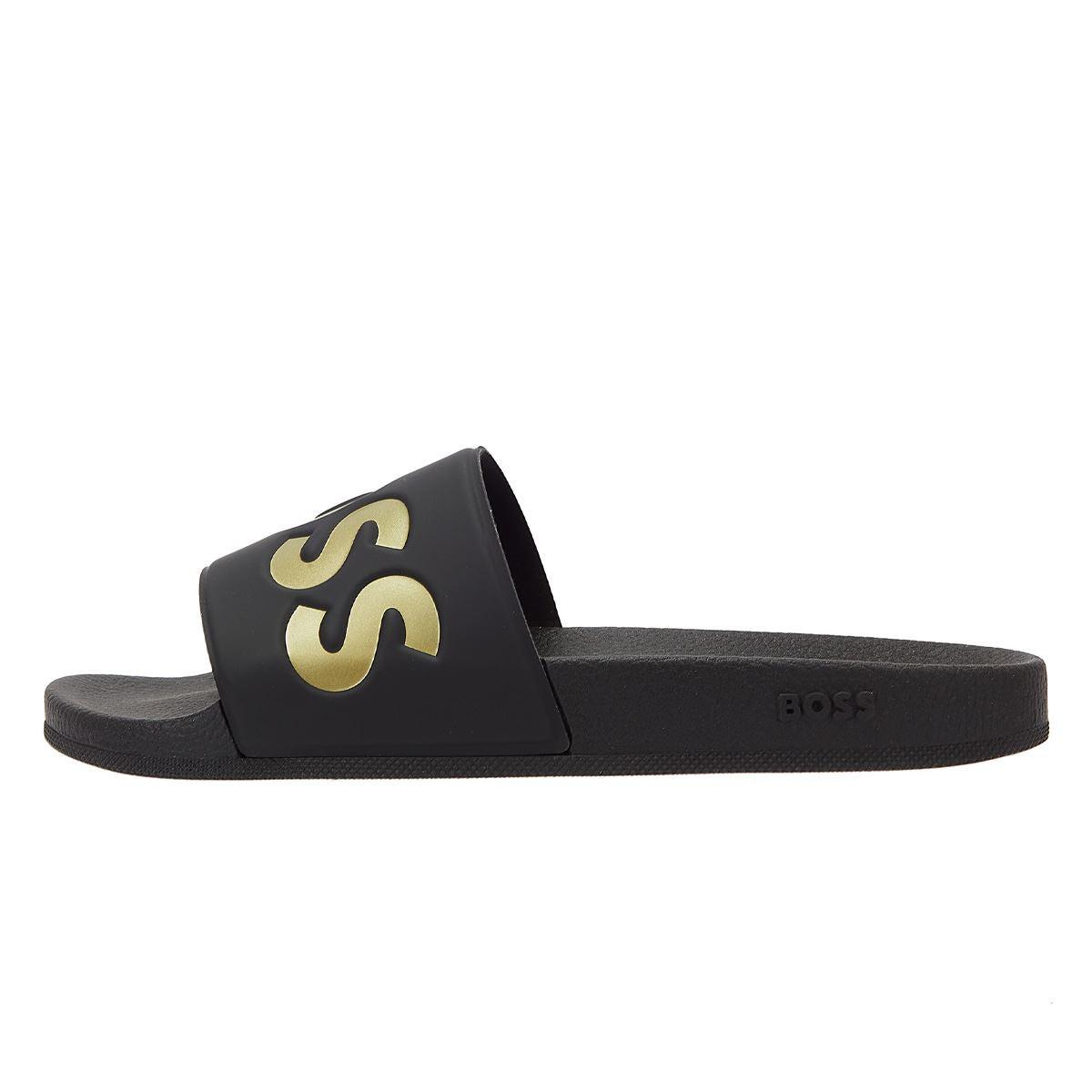 Hugo boss hot sale gold sliders