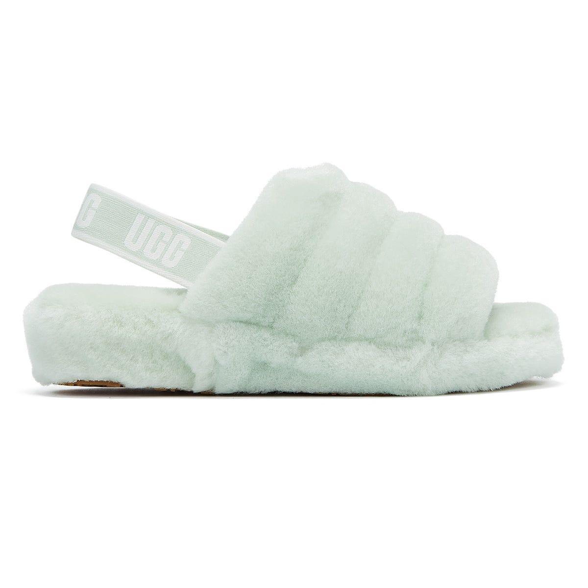 Mint green slippers sale