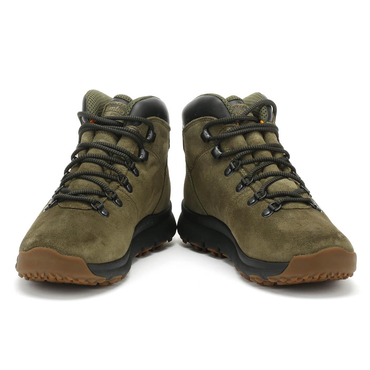 Timberland World Hiker Mid Ankle Boot in Green for Men | Lyst UK