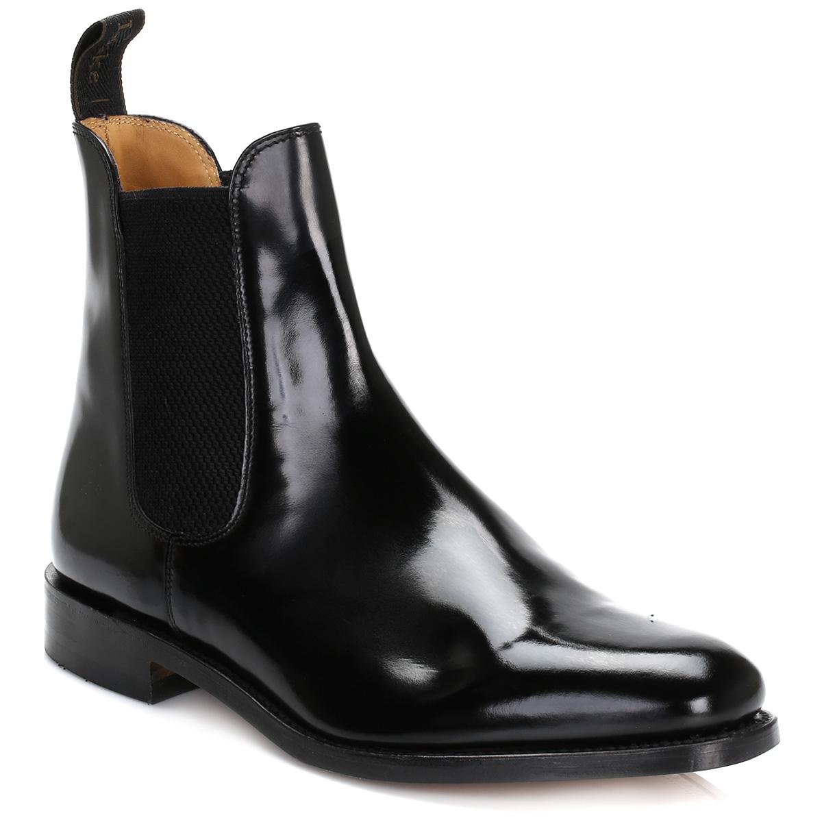 Loake Leather Mens Black 290b Polished Chelsea Boots for Men - Lyst