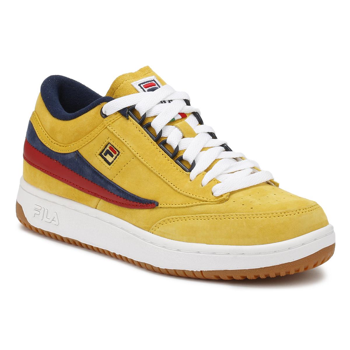 Fila Suede Mens Lemon Chrome Yellow Original Fitness T1-mid ... Fila Suede Mens Lemon Chrome Yellow Original Fitness T1-mid ...