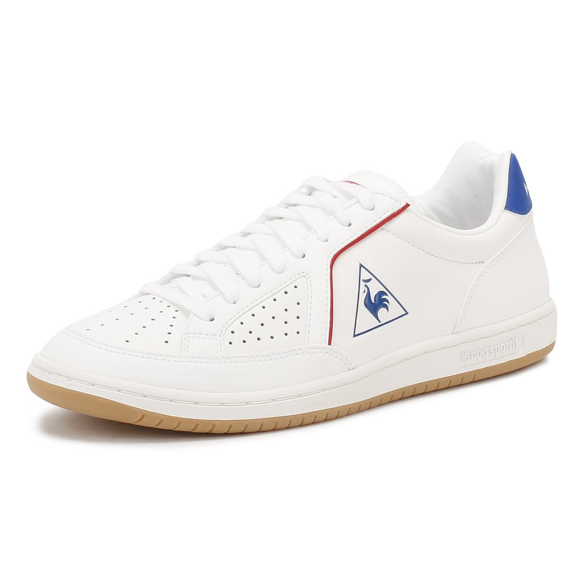 Le Coq Sportif Leather Mens Optical White / Classic Blue Icons Trainers ...