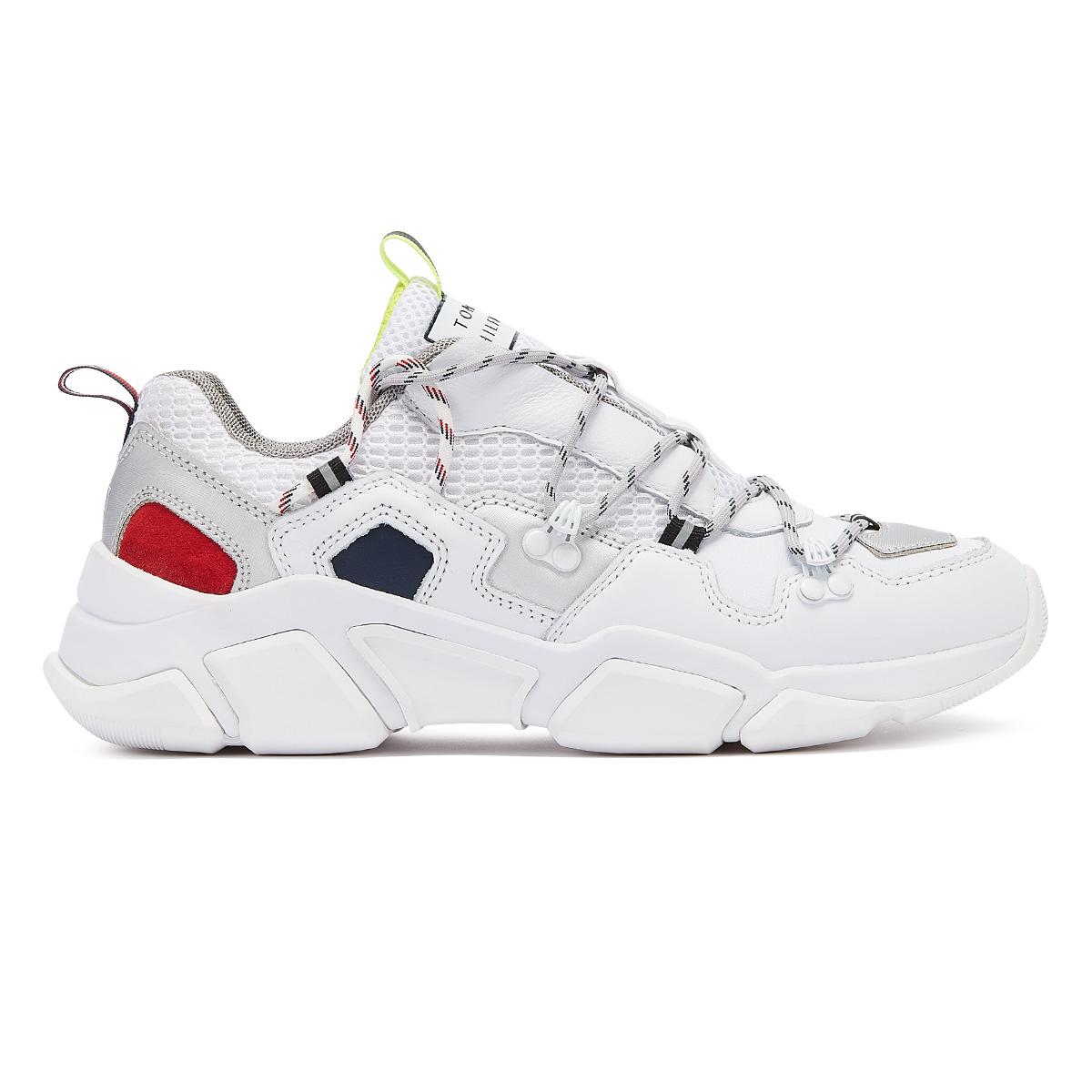 Tommy Hilfiger Leather Chunky Hiking Trainers in White - Lyst