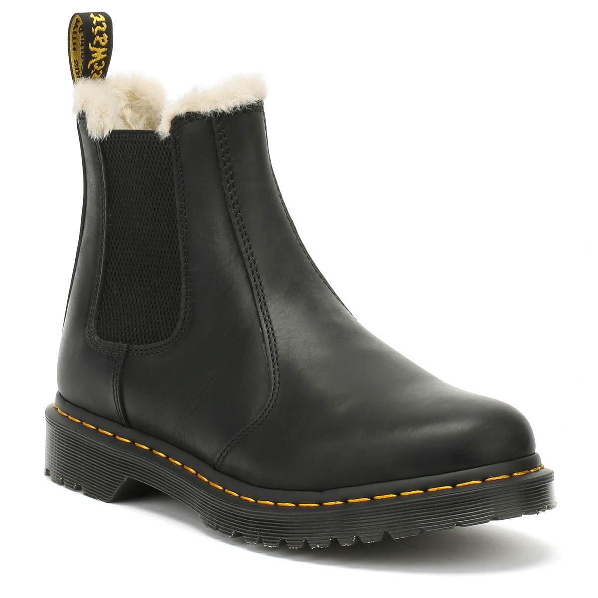 Dr. Martens Dr. Martens Leonore Womens Black Boots in Black - Lyst