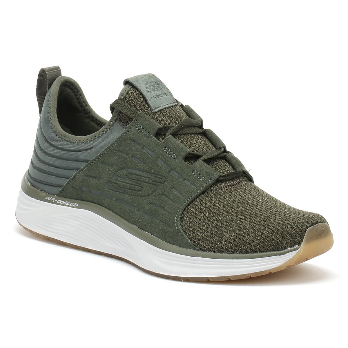 Skechers Suede Mens Olive Green Skyline Silsher Trainers for Men - Lyst