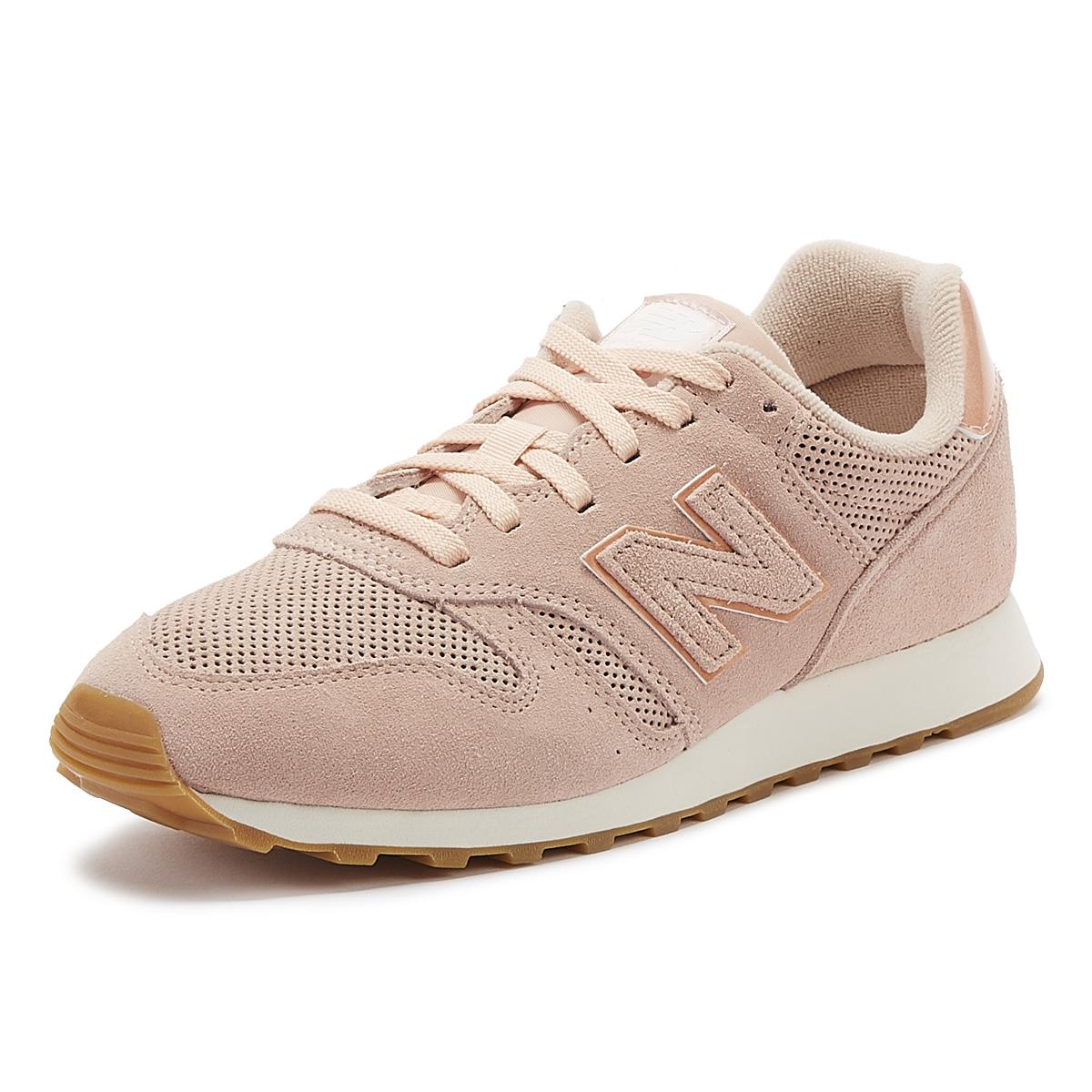 New Balance 373 Womens Pink Suede Trainers - Lyst