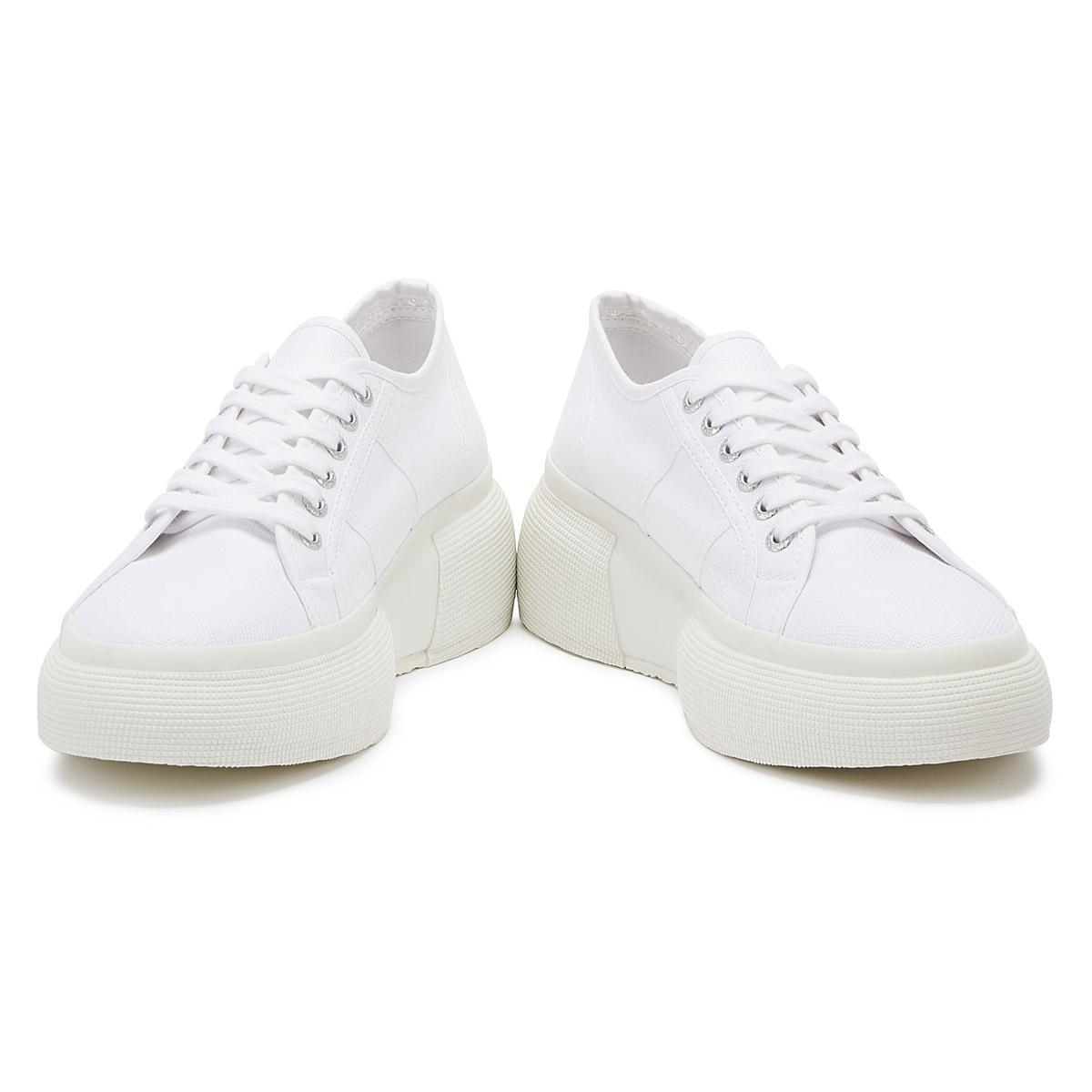 superga 2287 cotu white platform trainers