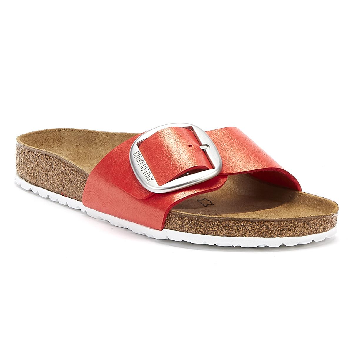 Birkenstock Synthetic Madrid Big Buckle Mules in Red - Lyst