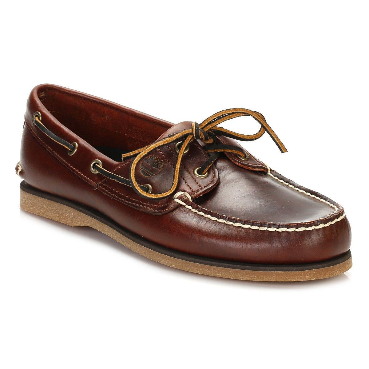 timberland rootbeer boat shoes
