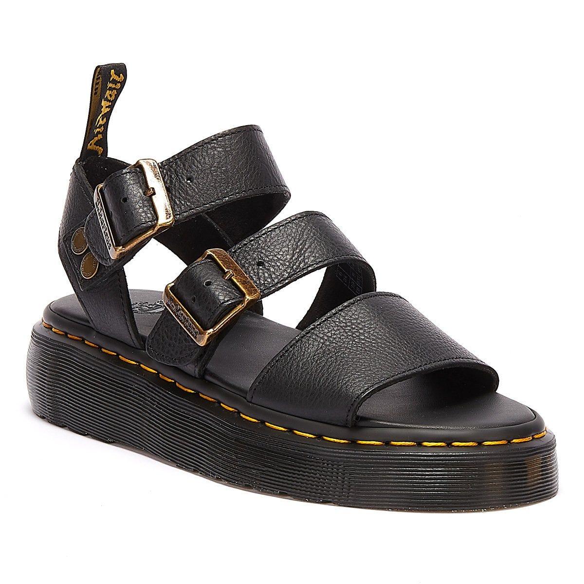 Dr. Martens Dr. Martens Gryphon Quad Pisa Sandals in Black Lyst UK