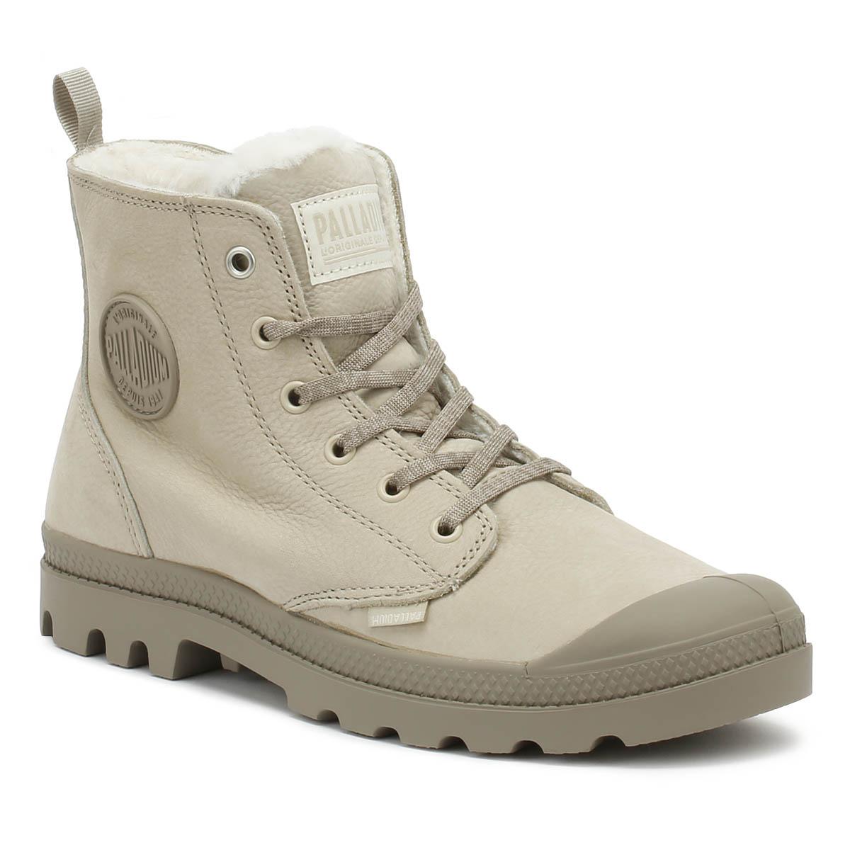 Palladium Wool Pampa Hi Zip Wl Womens Feather Grey Boots in Gray Lyst