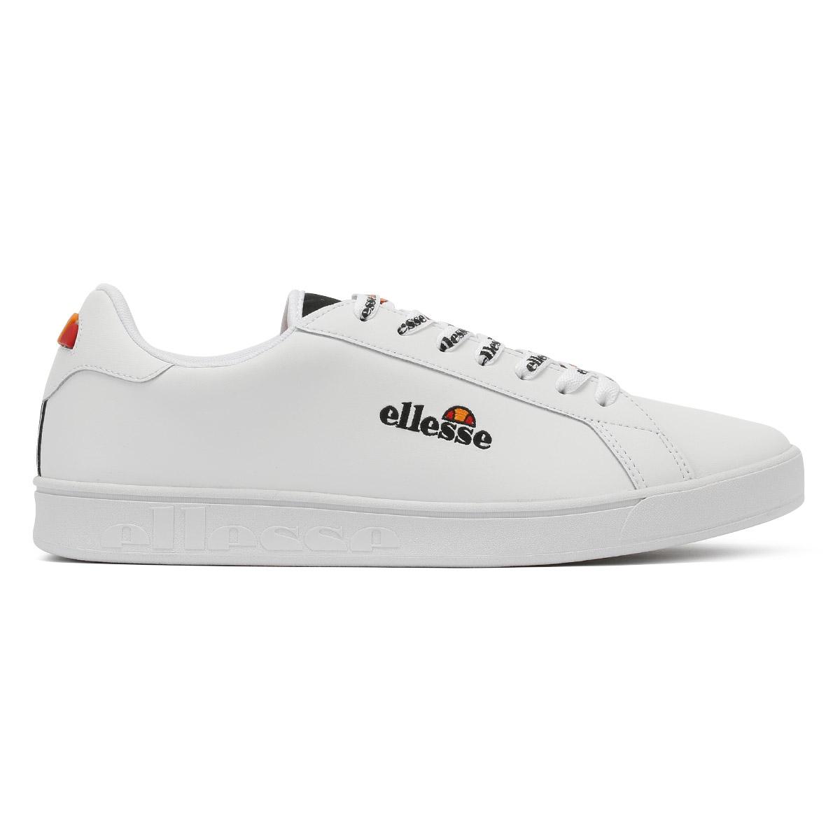 Ellesse Leather Campo Emb Womens White Trainers - Lyst