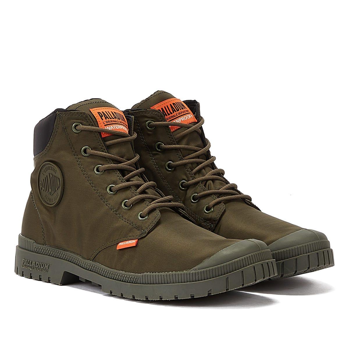 palladium boots olive green