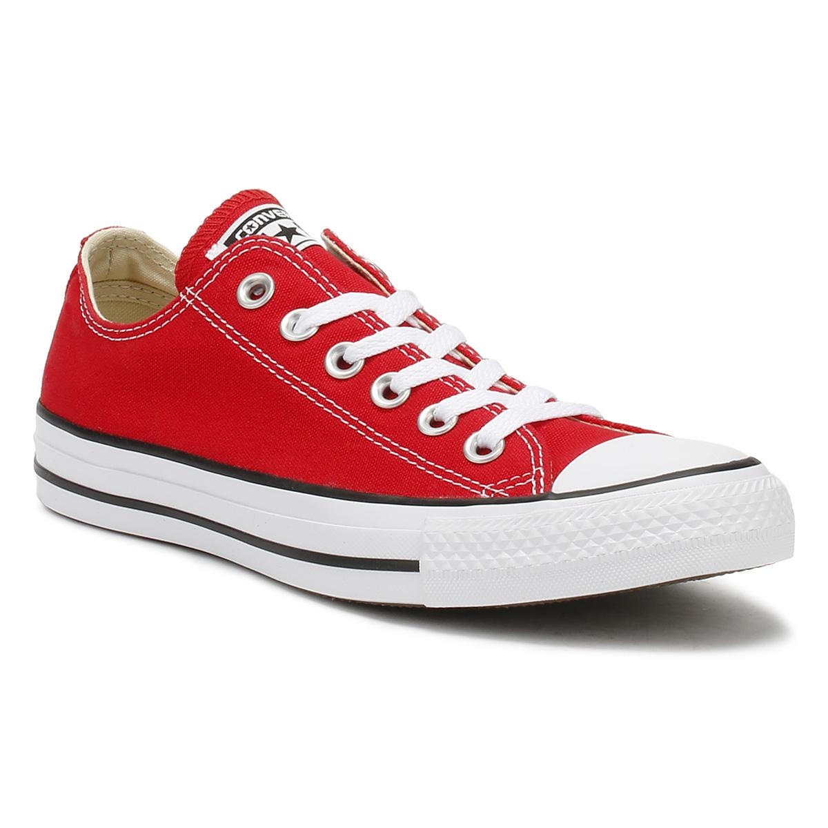 Converse Mens Womens Red All Star Ox Trainers in Red | Lyst
