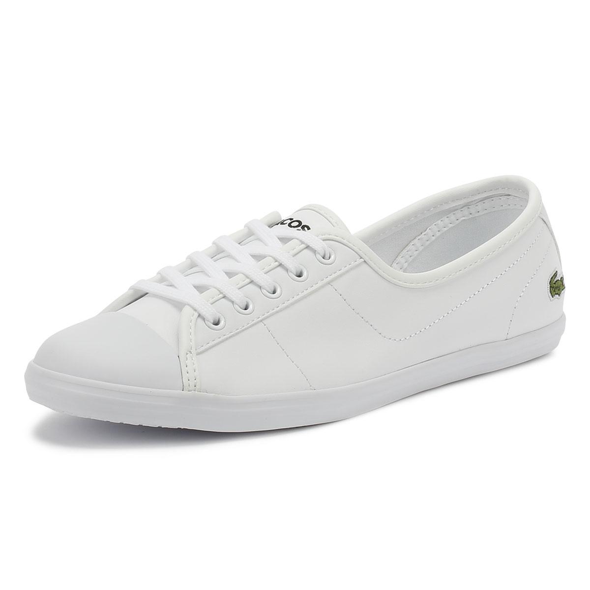 Lacoste Leather Ziane Bl 1 Cfa Womens White Trainers - Lyst