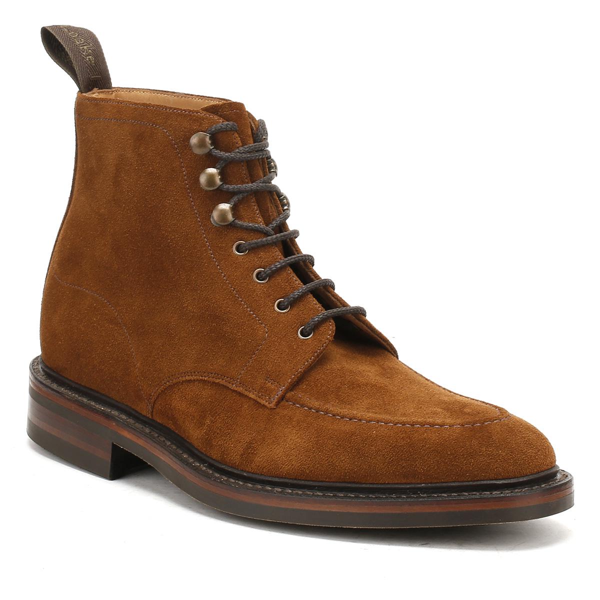 Loake Mens Tan Suede Anglesey Boots in Brown for Men - Lyst