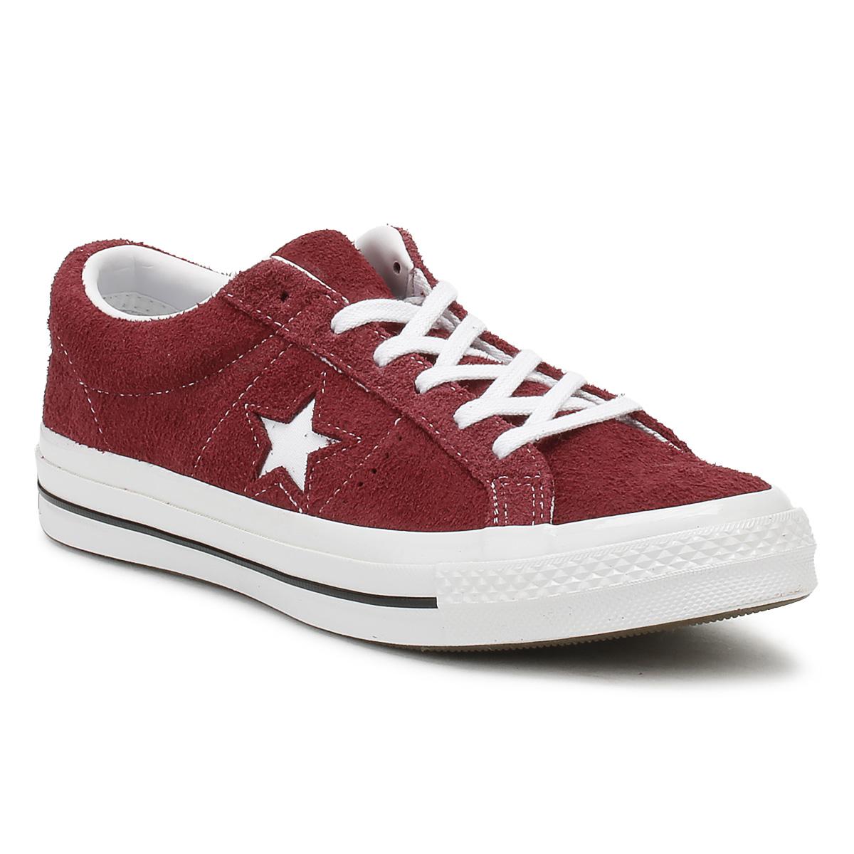 red suede one star converse