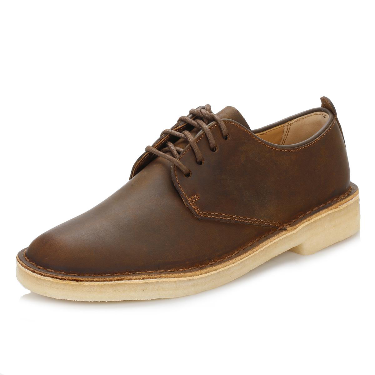 Clarks Leather Mens Beeswax Desert London Shoes in Brown for Men - Lyst
