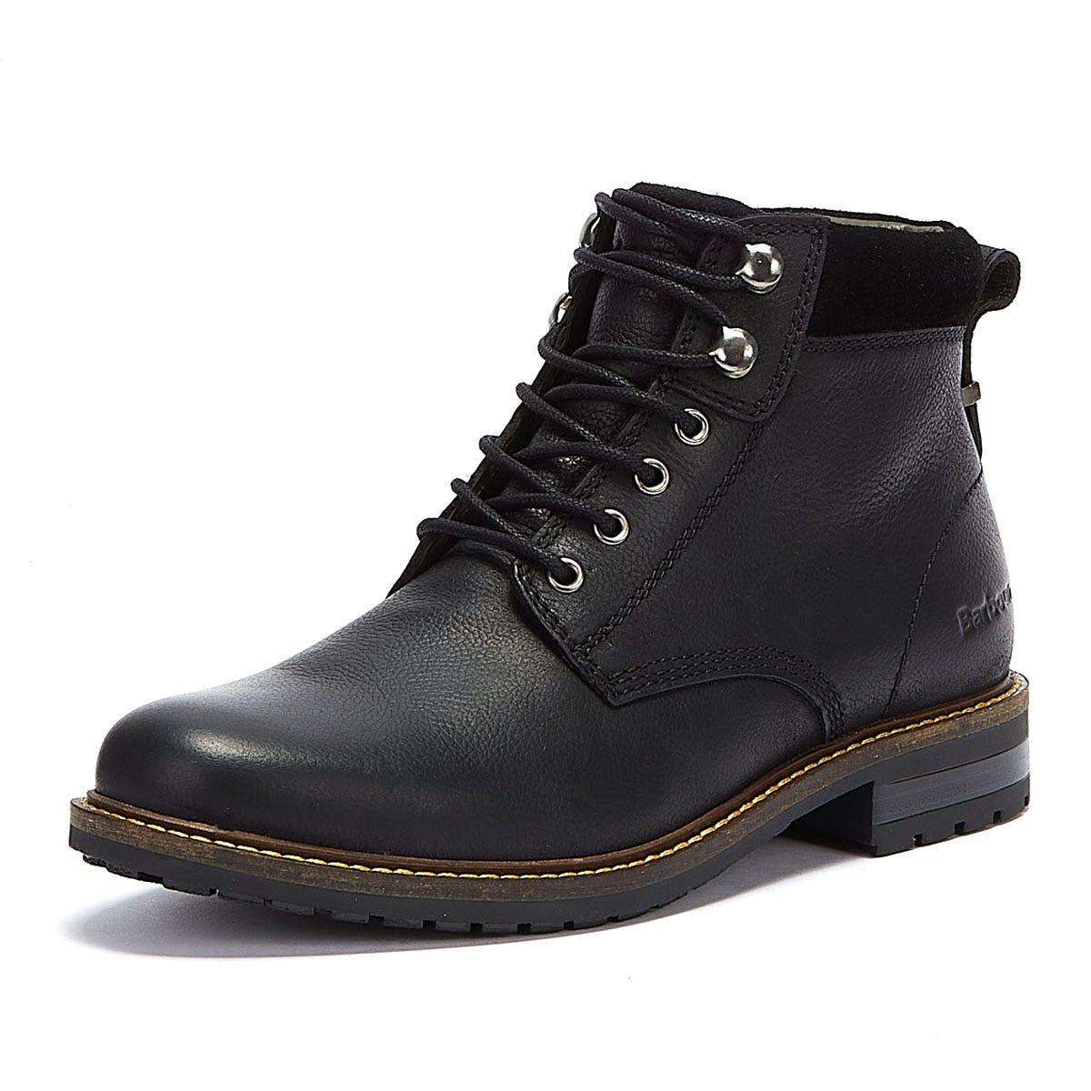 mens black barbour boots