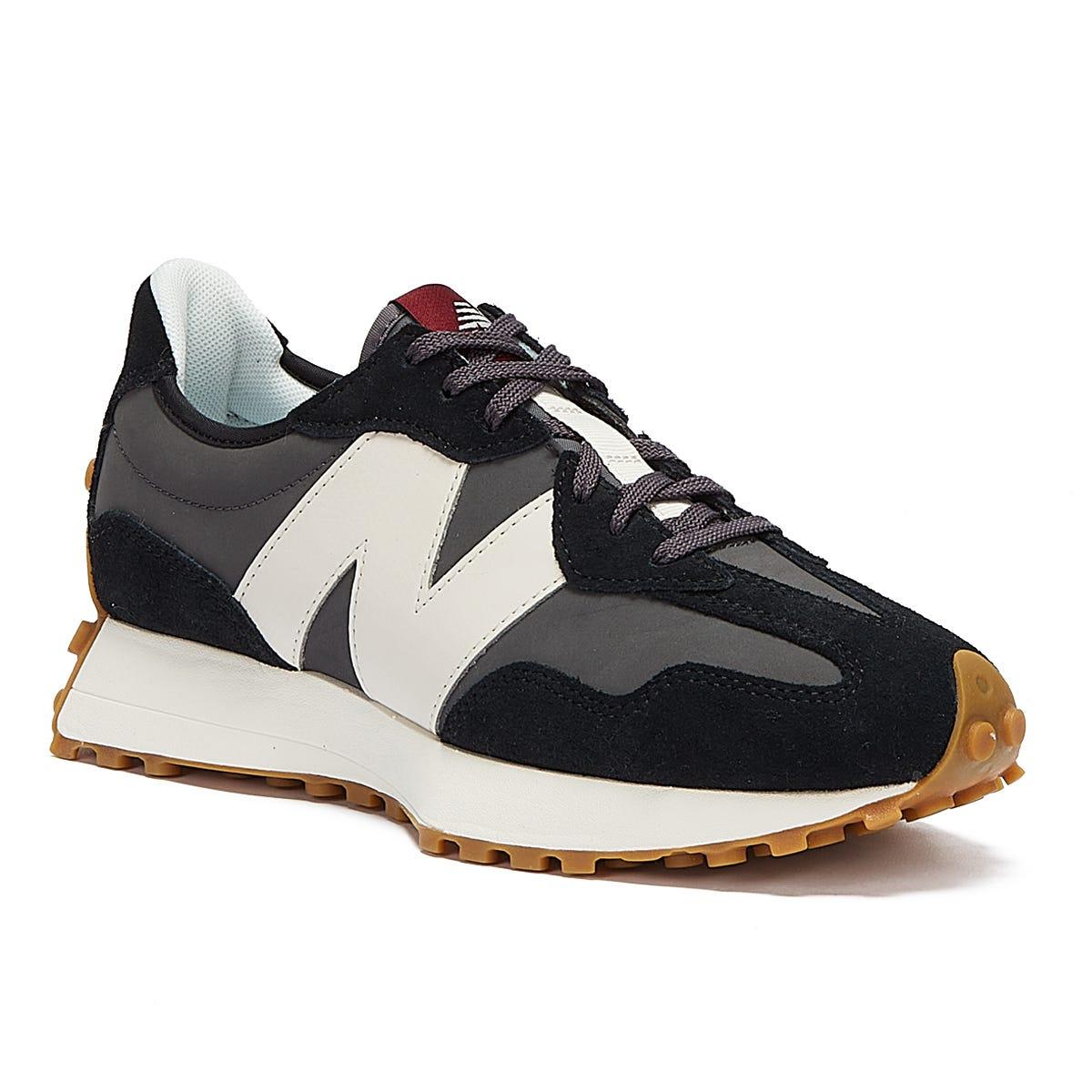 New Balance 327 Womens Black / White Trainers - Lyst