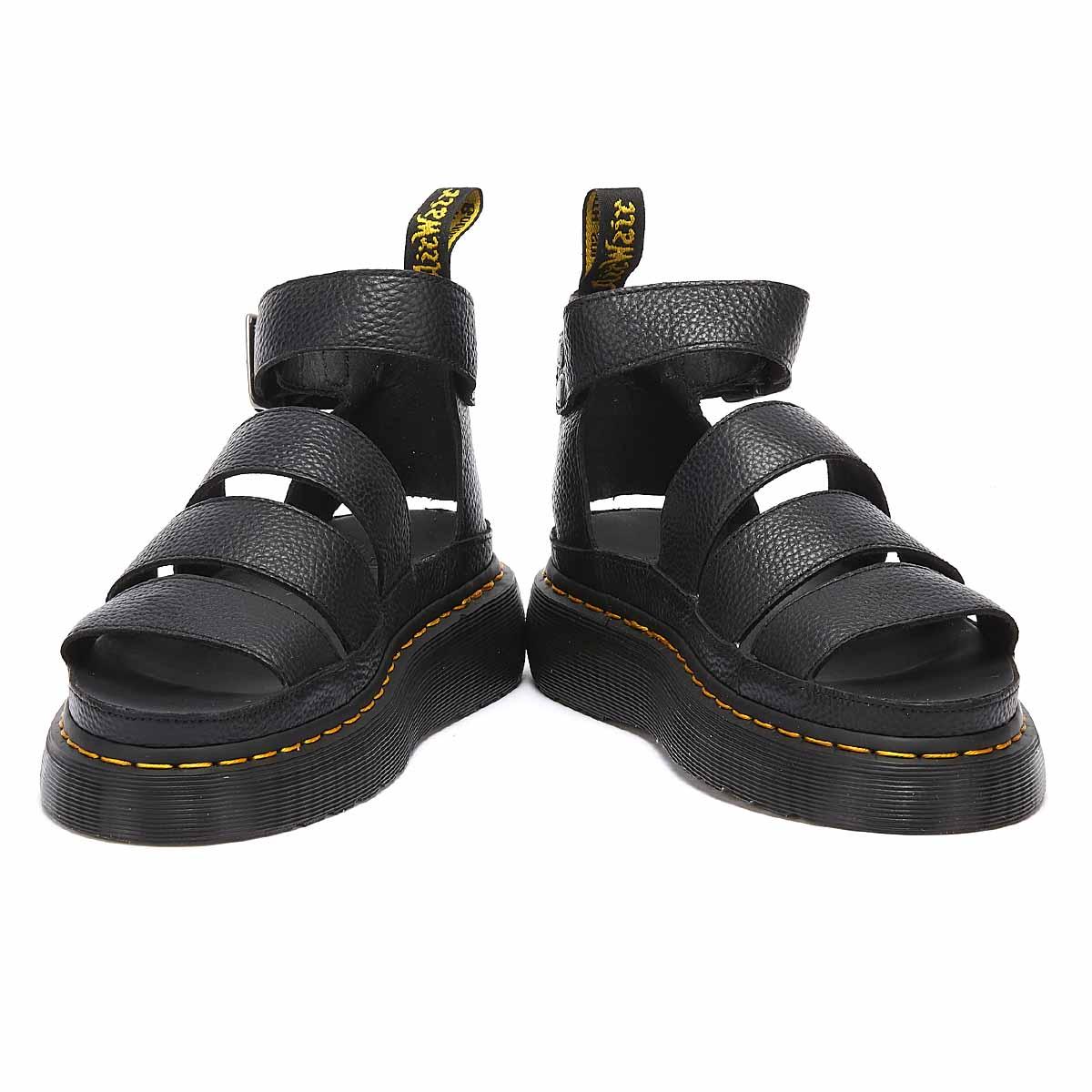 Dr. Martens Leather Dr. Martens Clarissa Ii Quad Aunt Sally Womens Black Sandals - Lyst
