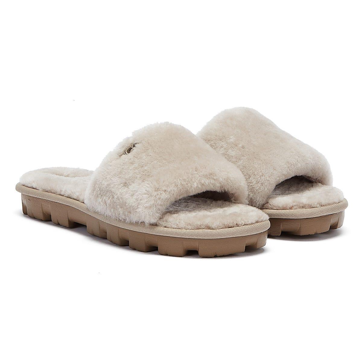UGG Rubber Womens Cozette Oyster Sheepskin Slippers in Grey (Grey) - Save  46% - Lyst