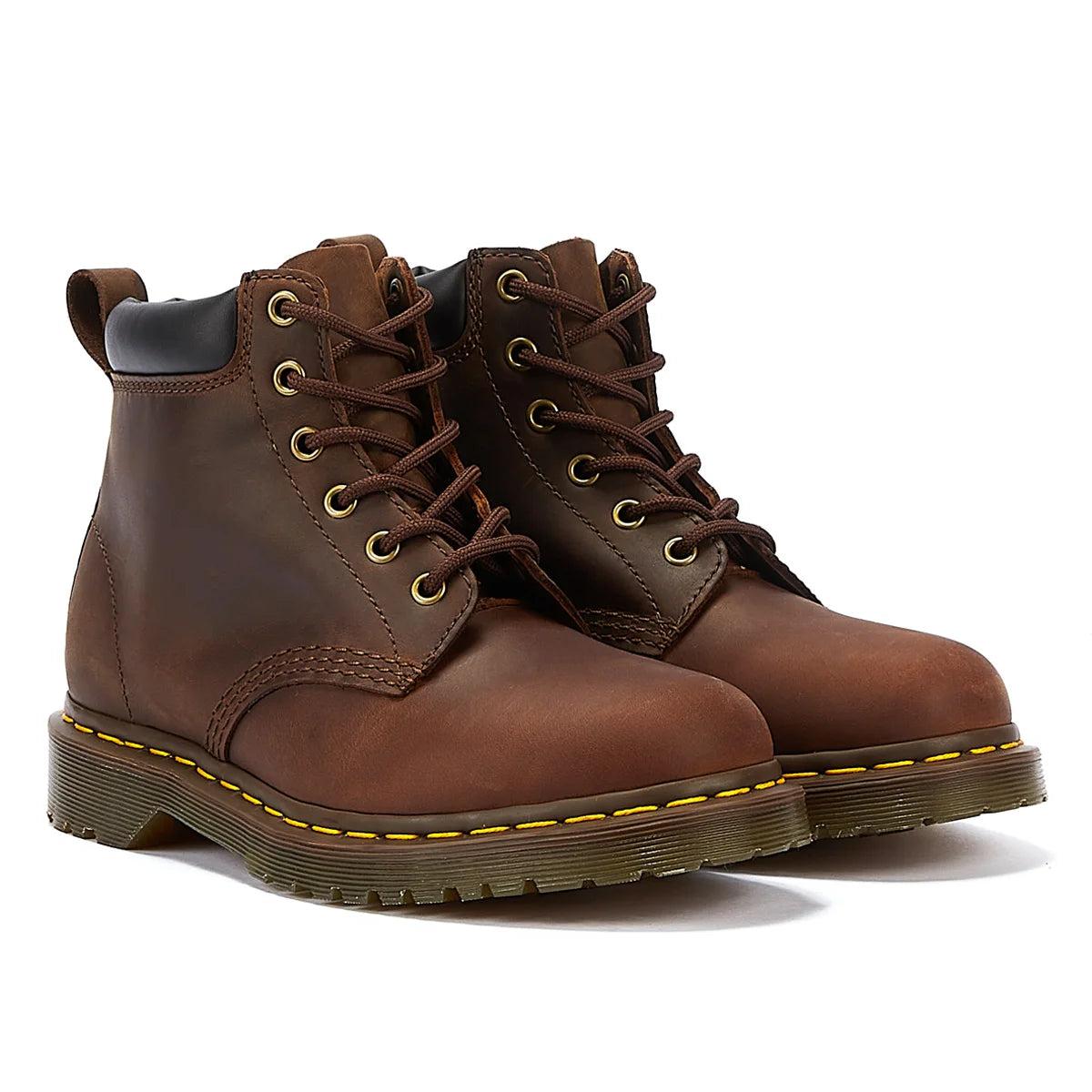 Dr. Martens 939 Ben Sole Crazy Horse Dark Boots in Brown Lyst UK