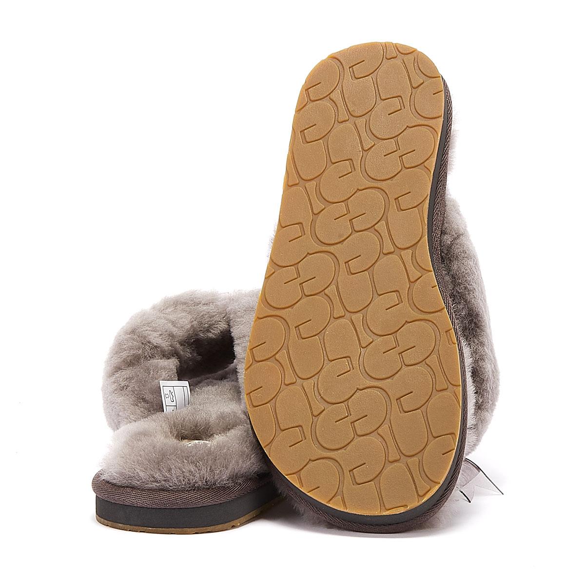 UGG Rubber UGG Fluff Flip Flop Iii Womens Grey Slippers in Gray - Lyst