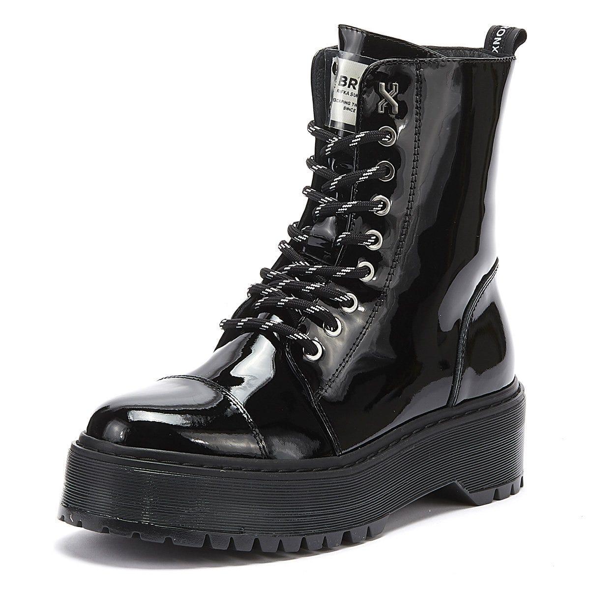 black boots with platform