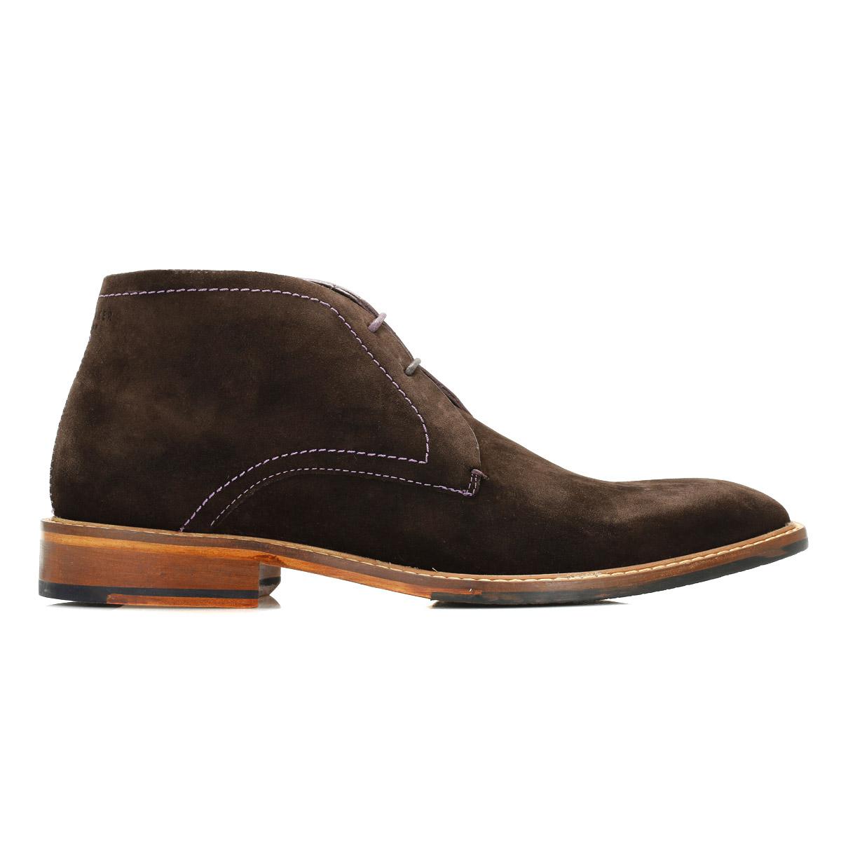 Ted Baker Mens Brown Torsdi 4 Suede Ankle Boots for Men - Lyst