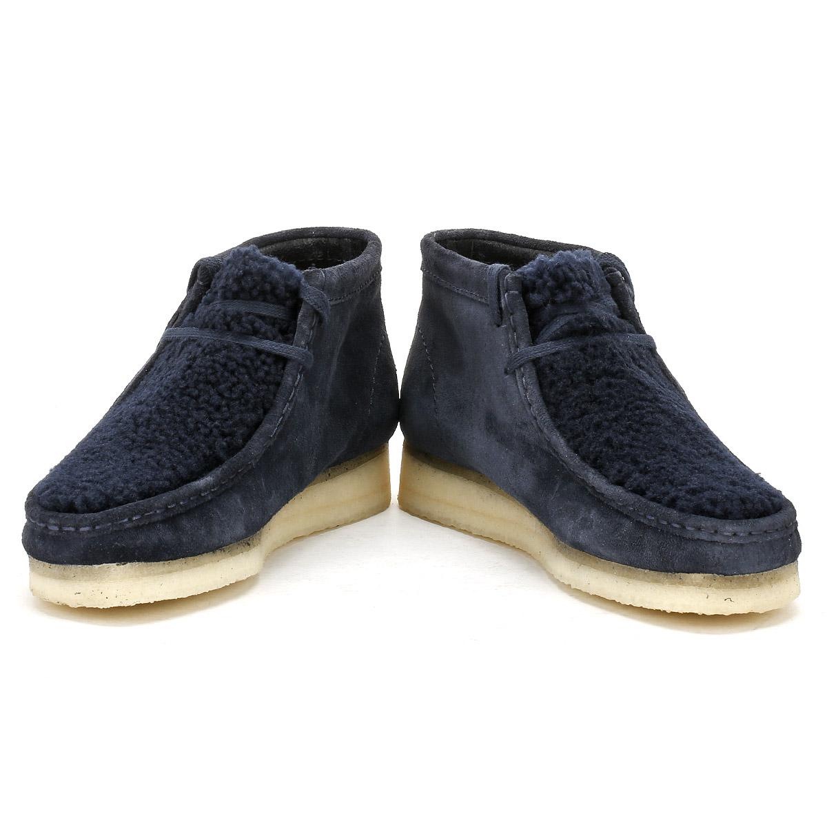 clarks womens navy boots