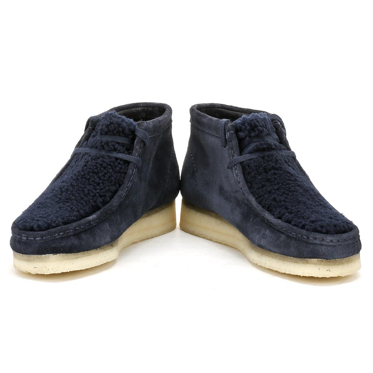 clarks navy ankle boots