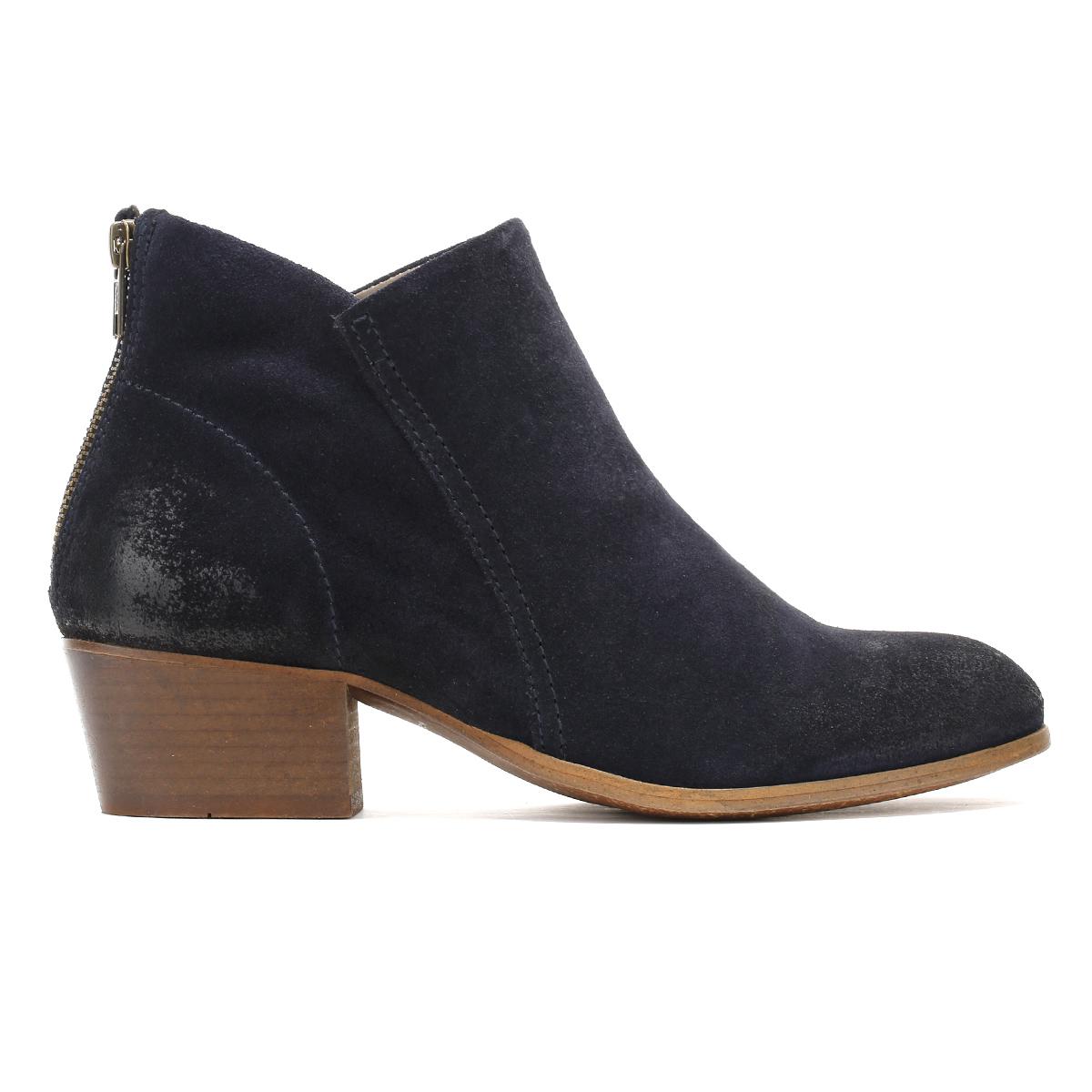 Hudson Jeans Apisi Suede Ankle Boots in Navy (Blue) Lyst